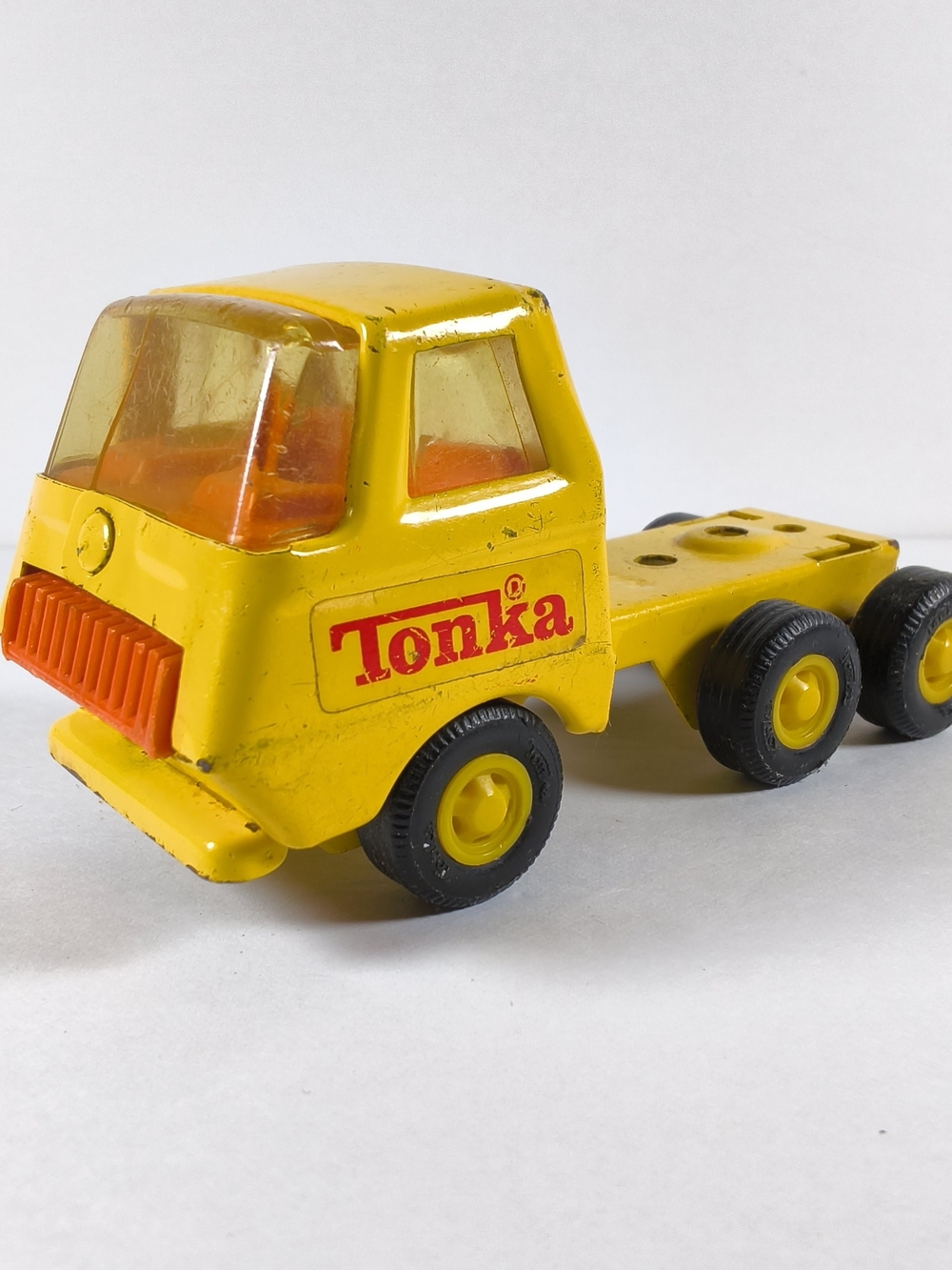 Tonka Yellow and Orange Toy Semi Truck Cab